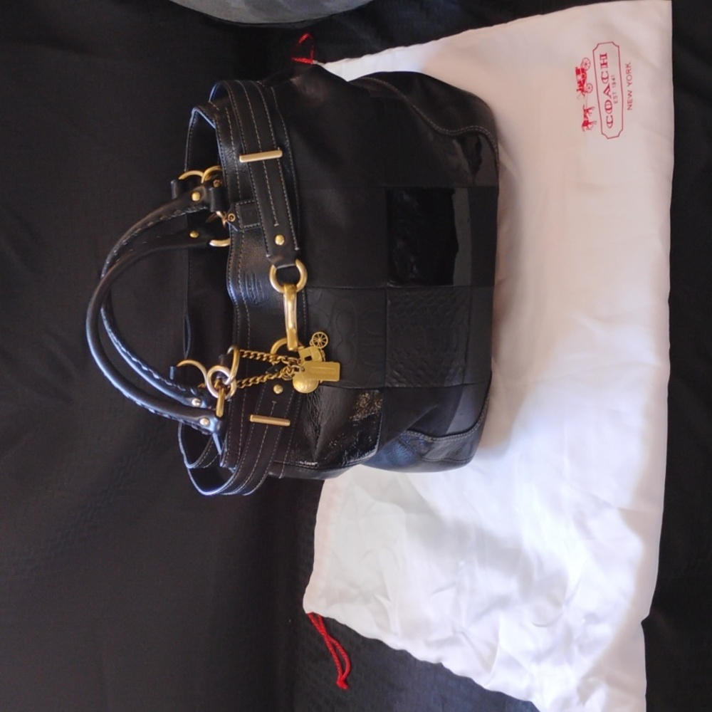 Coach Black Patchwork Purse | NWOT